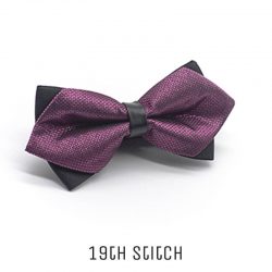Small Checkered Purple with Blink Bow Tie