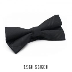 Black Double Black Stripes Bow Tie