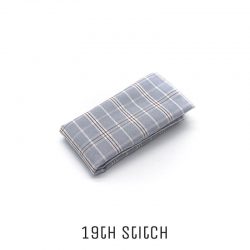 Baby Blue with White Line Plaid Pocket Square
