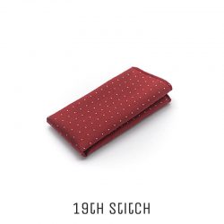 Red with White Polka Dots Pocket Square