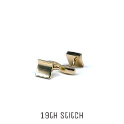 Gold Indented Cufflink