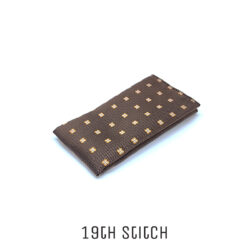 Foulard Brown with Orange Petals Pocket Square